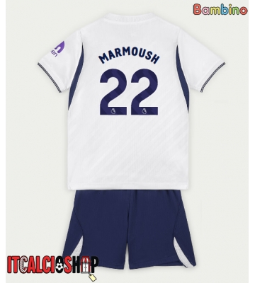 Tottenham Hotspur Omar Marmoush #22 Prima Maglia Bambino 2026-27 Manica Corta (+ Pantaloni corti)